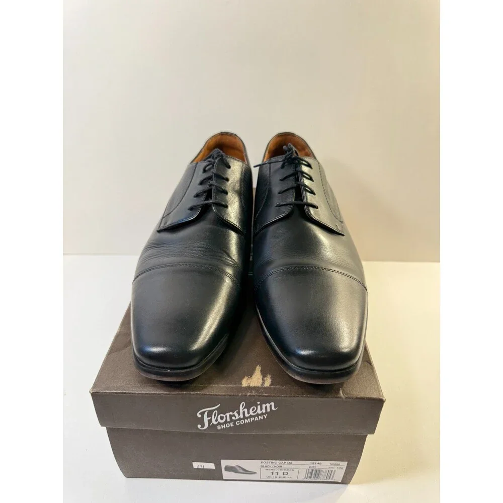 Florsheim Postino Cap Toe Oxford Men's Oxford, 11 D(M) US, Black